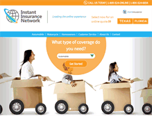 Tablet Screenshot of instantinsurancenetwork.com